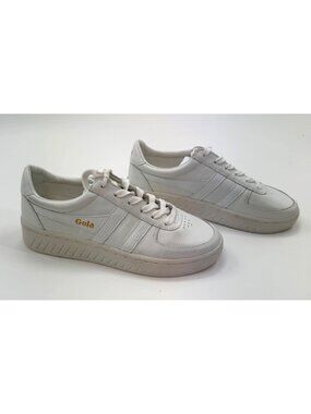 Gola Grandslam Leather Sneakers Womens Size 6 White Casual Shoes Comfortable